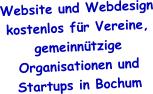 Website und Webdesign kostenlos für Vereine, gemeinnützige Organisationen und Startups in Bochum